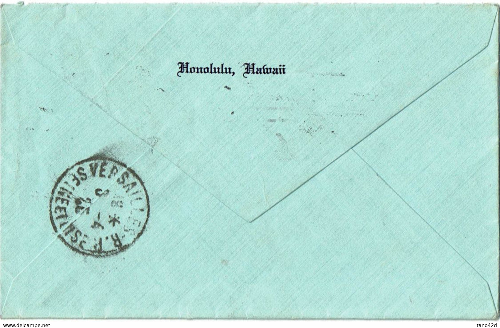 LCTN 67ETR- ETATS UNIS LETTRE HONOLULU / VERSAILLES 1925 - Hawaii