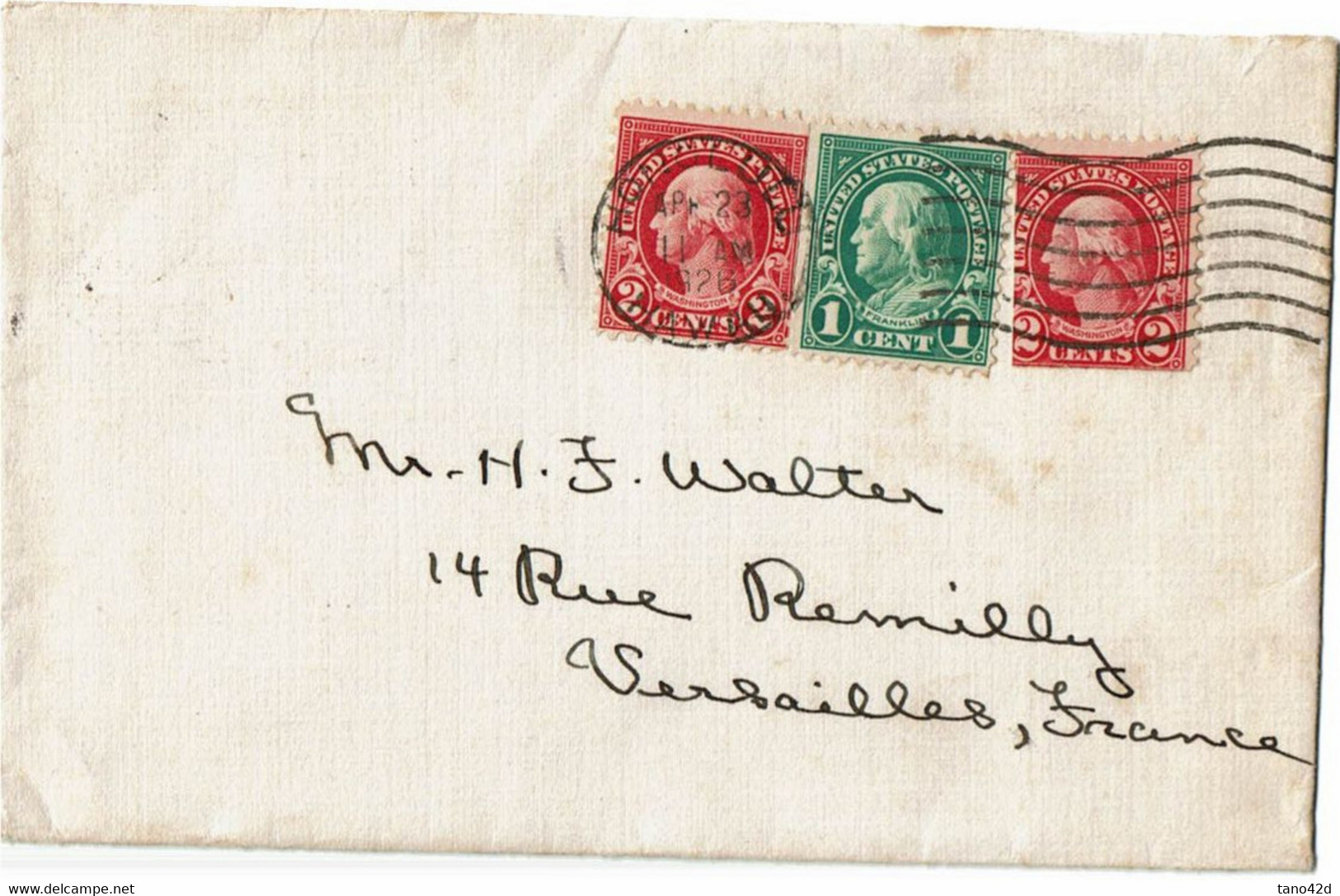 LCTN 67ETR- ETATS UNIS LETTRE HONOLULU / VERSAILLES 1926 - Hawaii