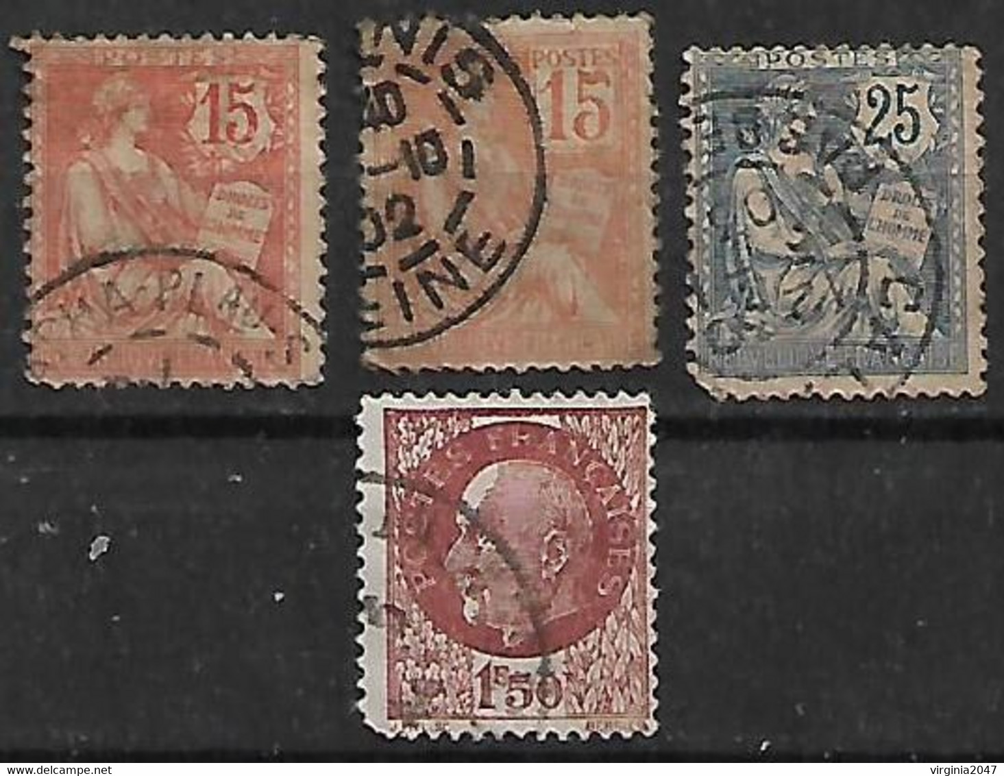 1900 Francia 4v. - Other & Unclassified
