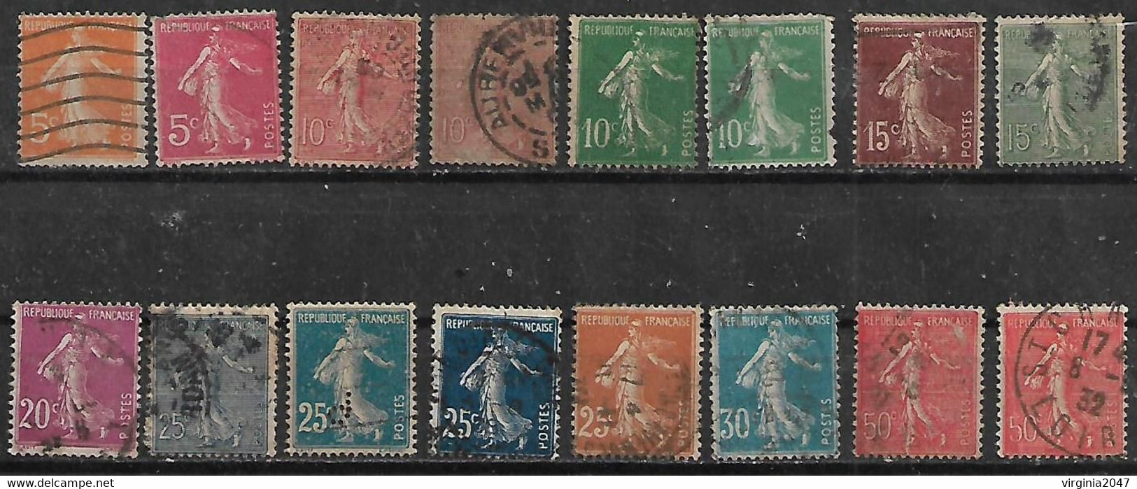 1903-12 Francia 16v. - Altri & Non Classificati