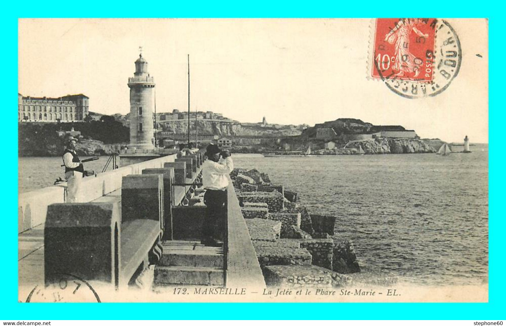 A882 / 011 13 - MARSEILLE La Jetée Et Le Phare Ste Marie - Non Classés