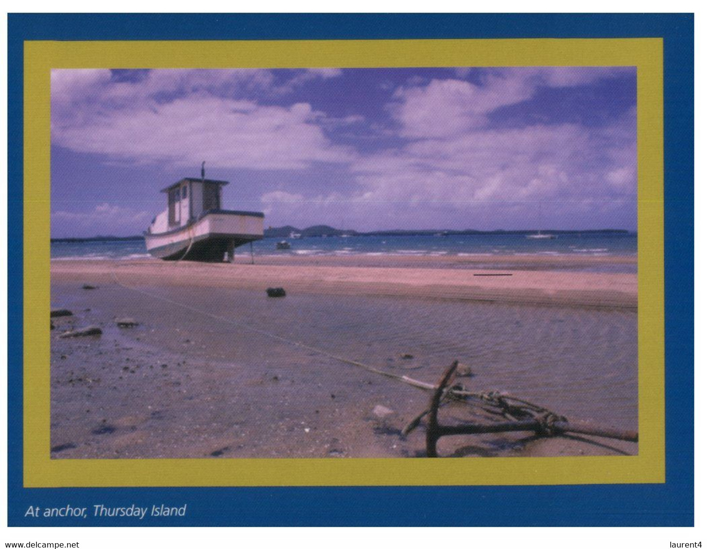 (HH 26) Australia - QLD - Thursday Island - Boat At Low Tide & Anchor - Ohne Zuordnung
