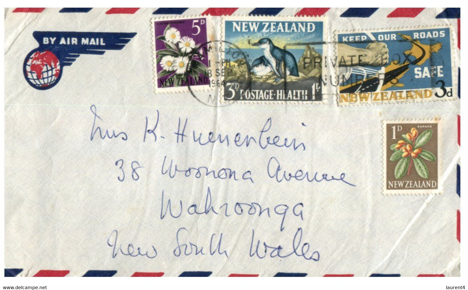 (HH 29) New Zealand Cover Posted To Australia - 1964 - Brieven En Documenten