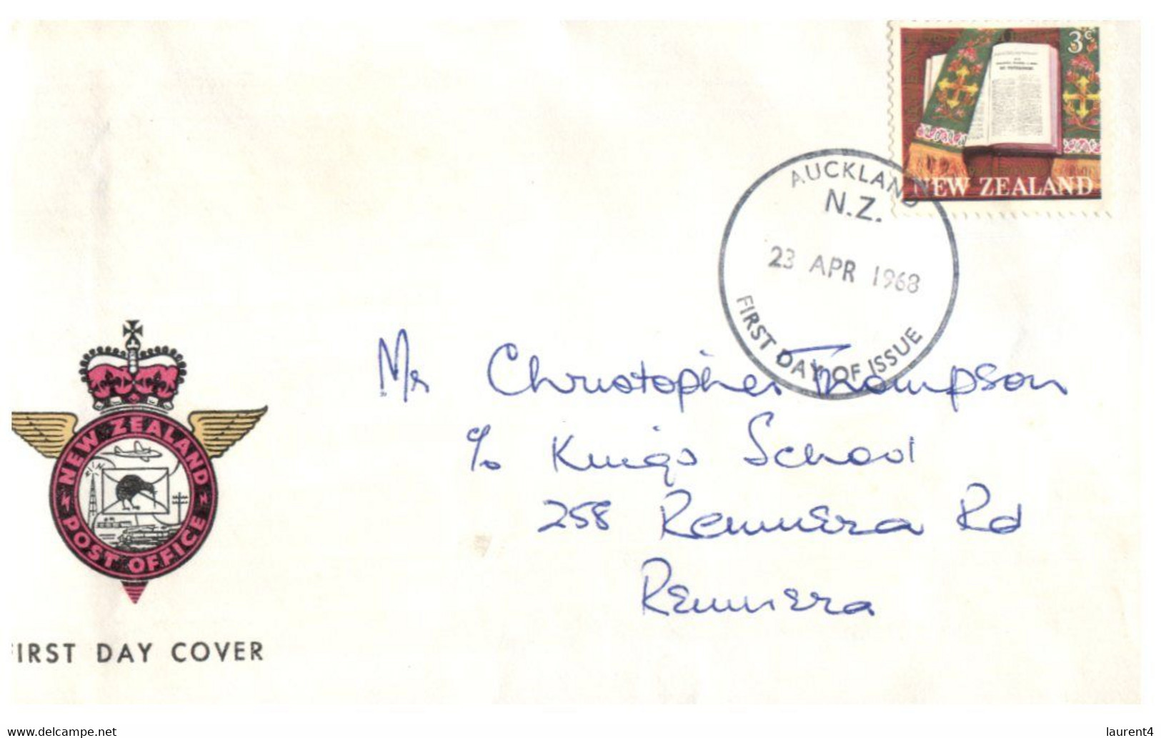 (HH 29) New Zealand Cover Posted Within New Zealand ? - 1968 (Bible) - Covers & Documents