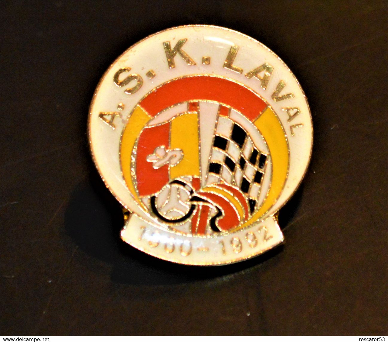 Rare Pin's  Karting 1960-1992 ASK Laval - Car Racing - F1