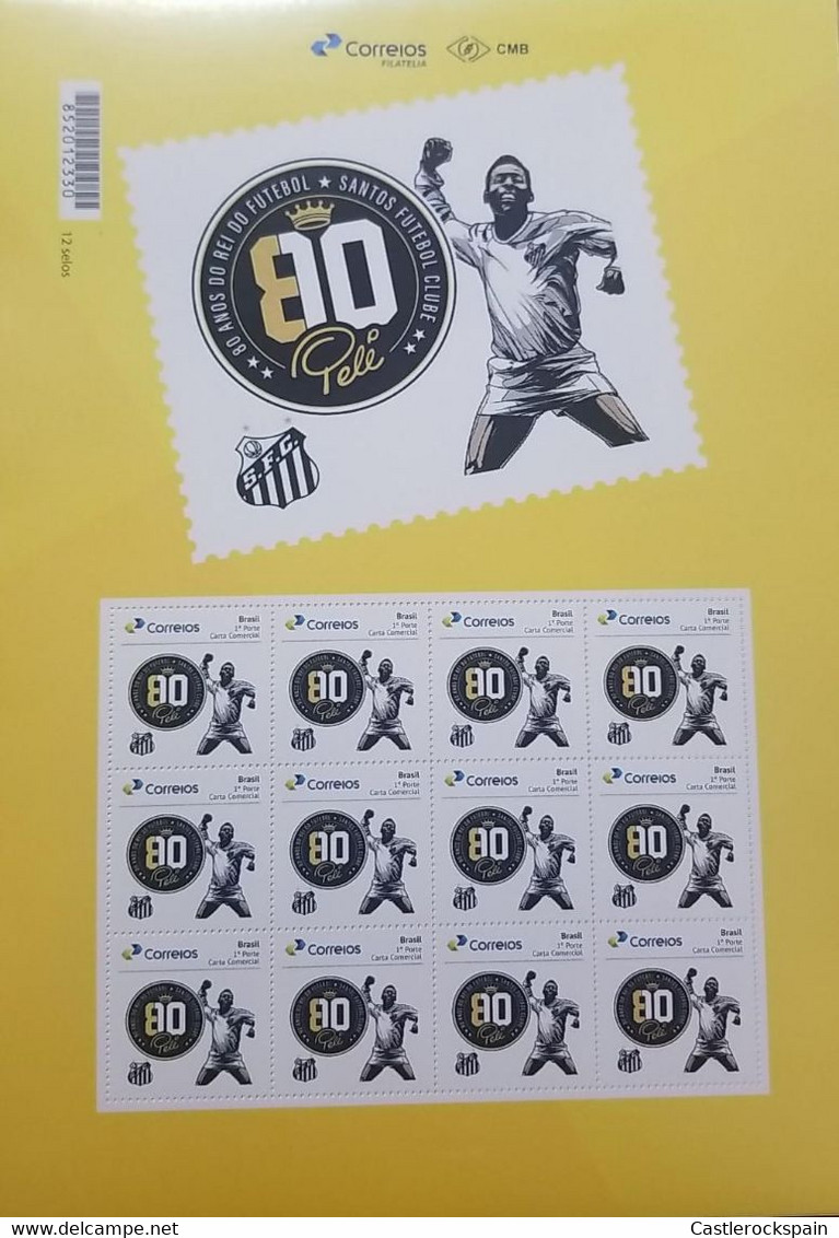 O) 2020 BRAZIL, PELE - EDSON ARANTES DO NASCIMENTO - LIMITED ISSUE, KING OF FOOTBALL SANTOS FUTBOL CLUB, MNH - Other & Unclassified