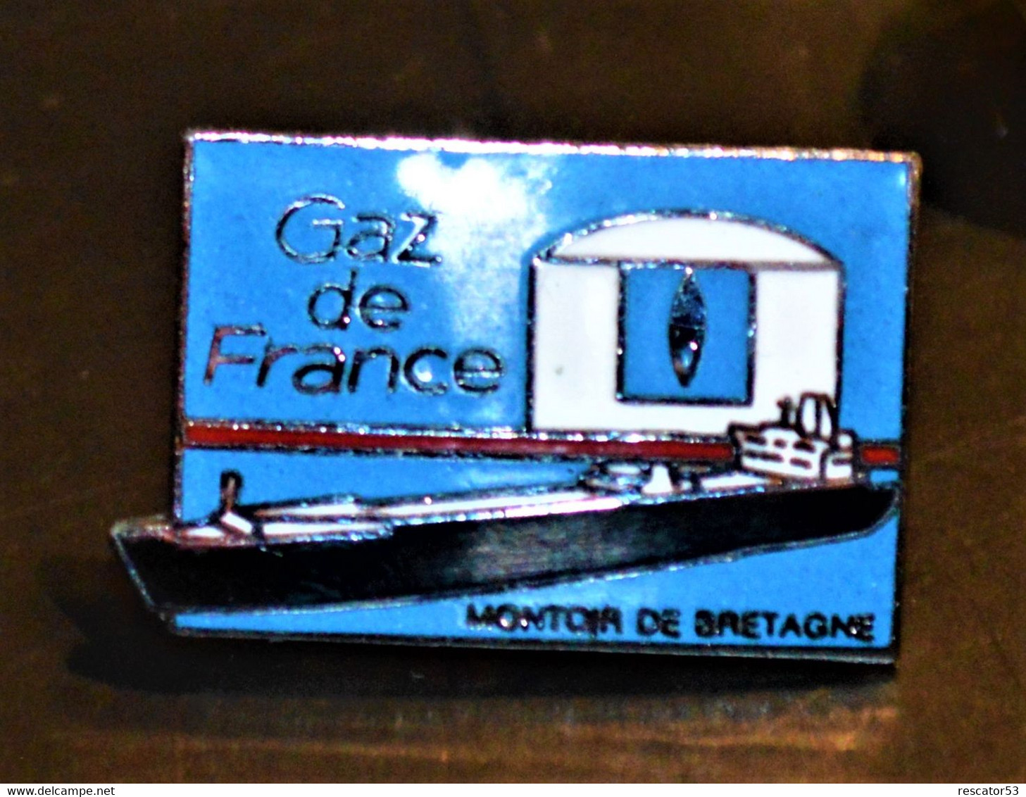 Rare Pin's  GDF Montoir De Bretagne - EDF GDF