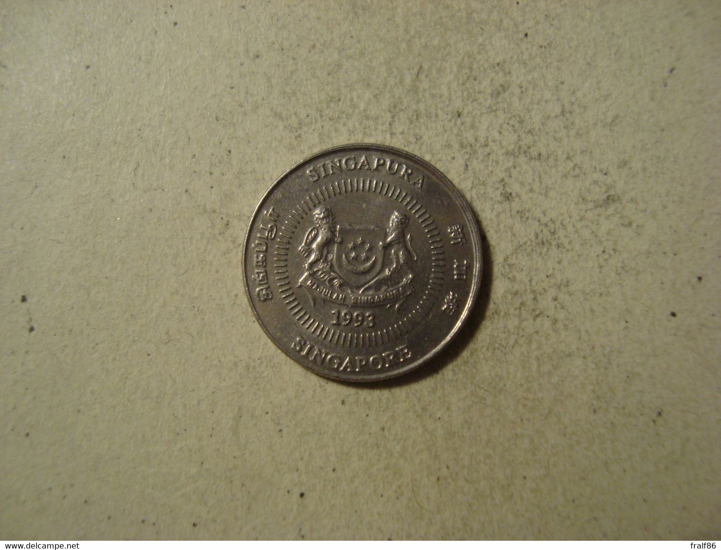 MONNAIE SINGAPOUR 10 CENTS 1993 - Singapour