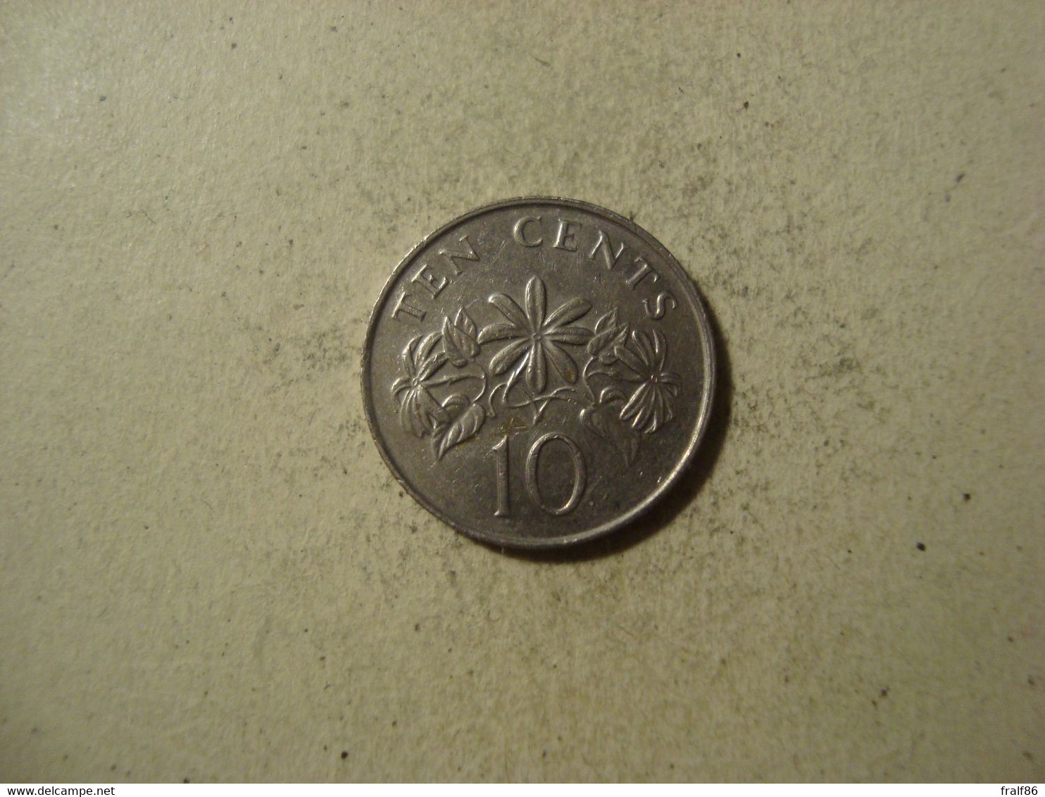 MONNAIE SINGAPOUR 10 CENTS 1991 - Singapour