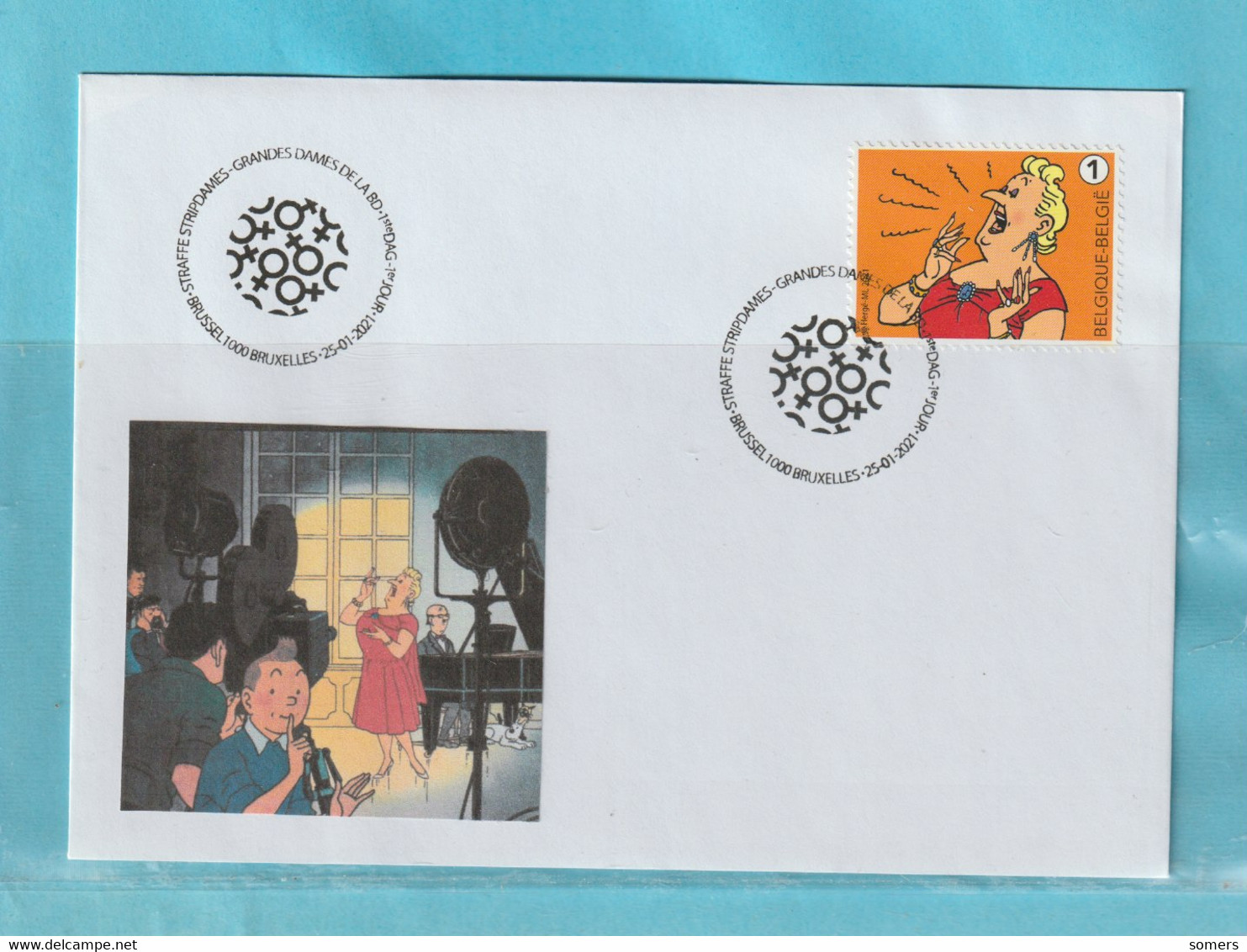 BELGIUM - TINTIN - KUIFJE - ** CASTAFIORE + STRAFFE MADAMS FDC - Comics