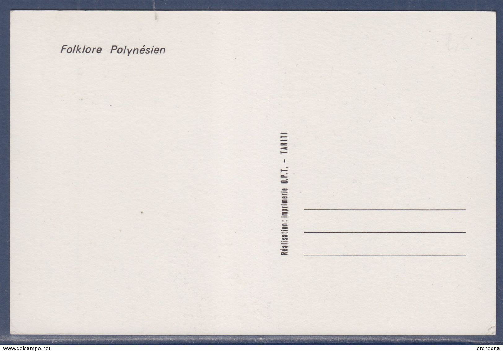 Folklore Polynésien Papeete 10.7.81 Polynésie Française Danseur N°166 - Maximum Cards