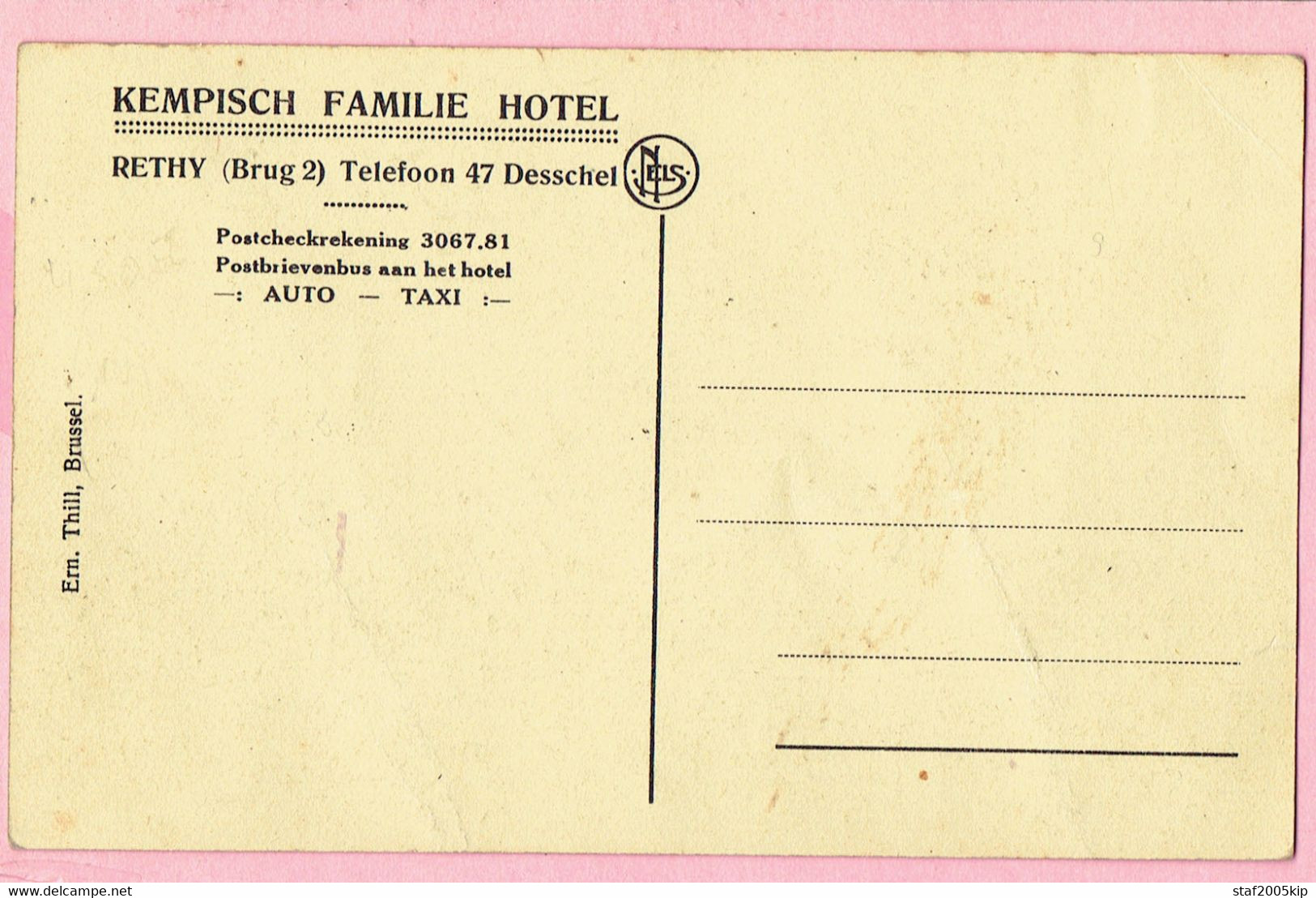 Retie - KEMPISCH FAMILIE HOTEL - Rethy (Brug 2) - Retie