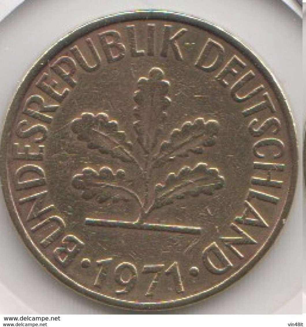 1971 -  GERMANIA - MONETA DEL VALORE DI 10 PFENNIG  - USATA - - 20 Pfennig