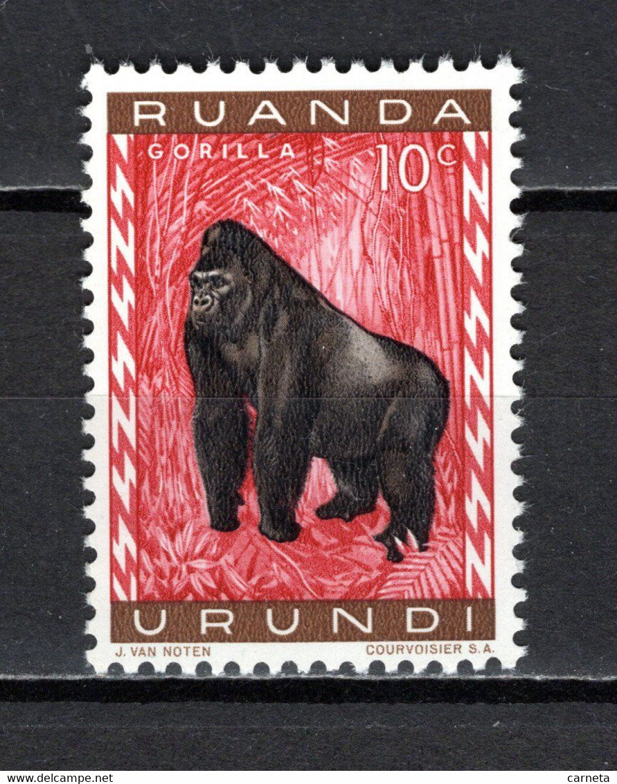 RUANDA-URUNDI   N° 205   NEUF SANS CHARNIERE   COTE 0.15€   SINGE ANIMAUX - Ungebraucht