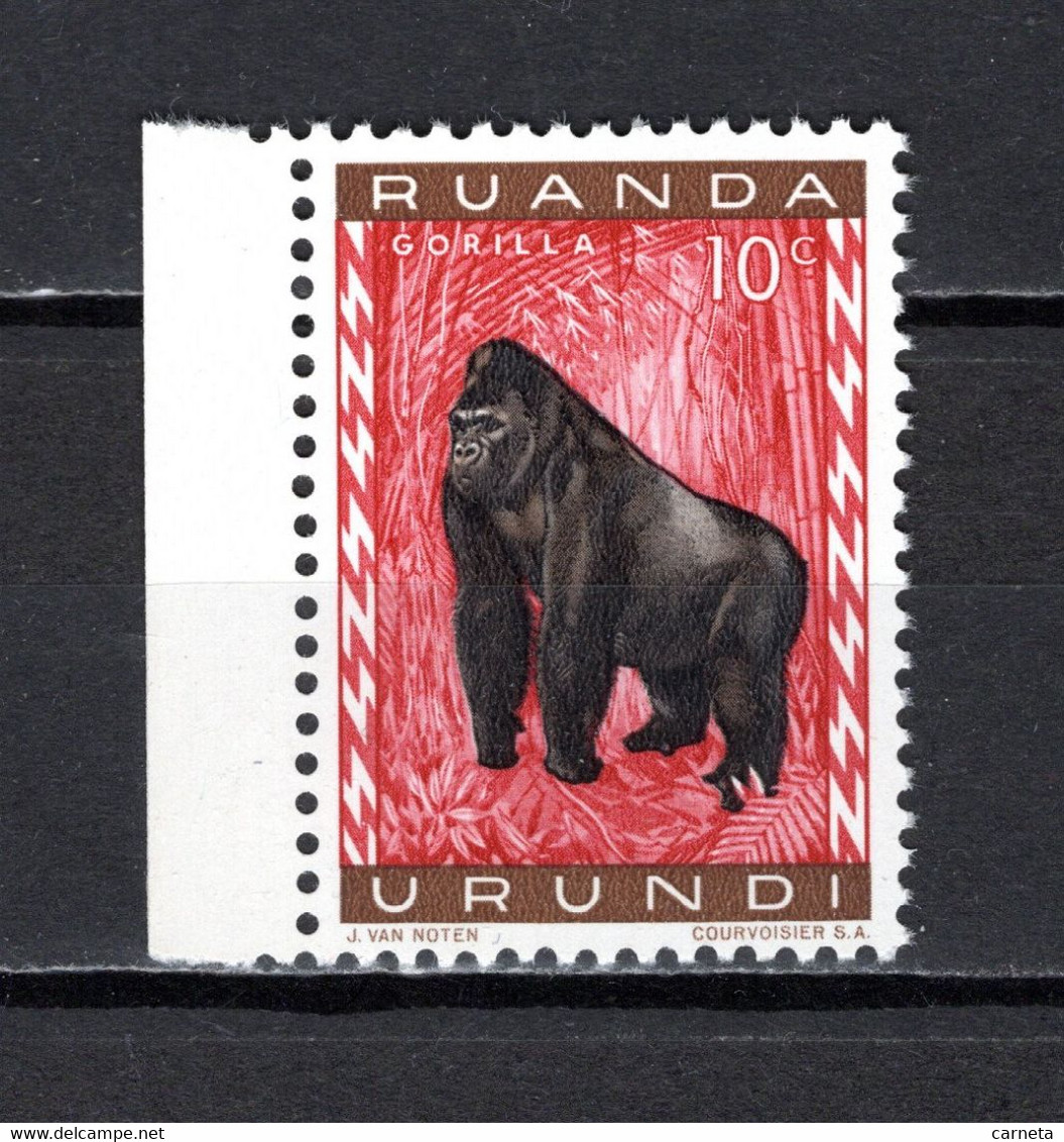 RUANDA-URUNDI   N° 205   NEUF SANS CHARNIERE   COTE 0.15€   SINGE ANIMAUX - Nuovi