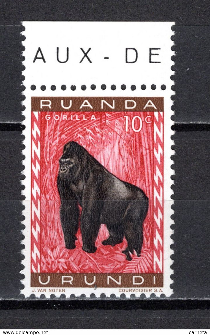 RUANDA-URUNDI   N° 205   NEUF SANS CHARNIERE   COTE 0.15€   SINGE ANIMAUX - Ungebraucht