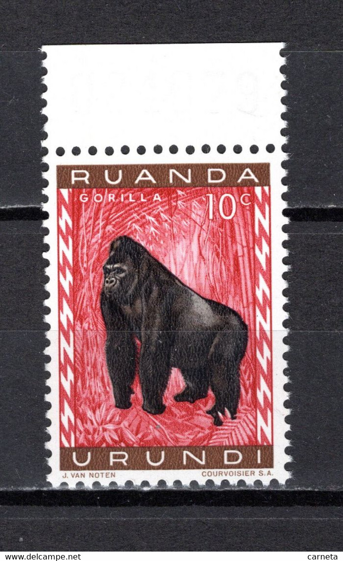 RUANDA-URUNDI   N° 205   NEUF SANS CHARNIERE   COTE 0.15€   SINGE ANIMAUX - Ungebraucht