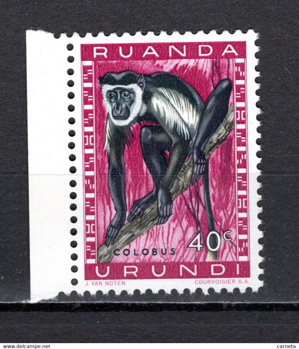 RUANDA-URUNDI   N° 207   NEUF SANS CHARNIERE   COTE 0.15€   SINGE ANIMAUX - Neufs