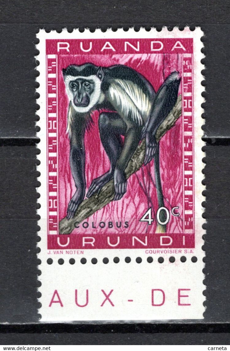 RUANDA-URUNDI   N° 207   NEUF SANS CHARNIERE   COTE 0.15€   SINGE ANIMAUX - Neufs