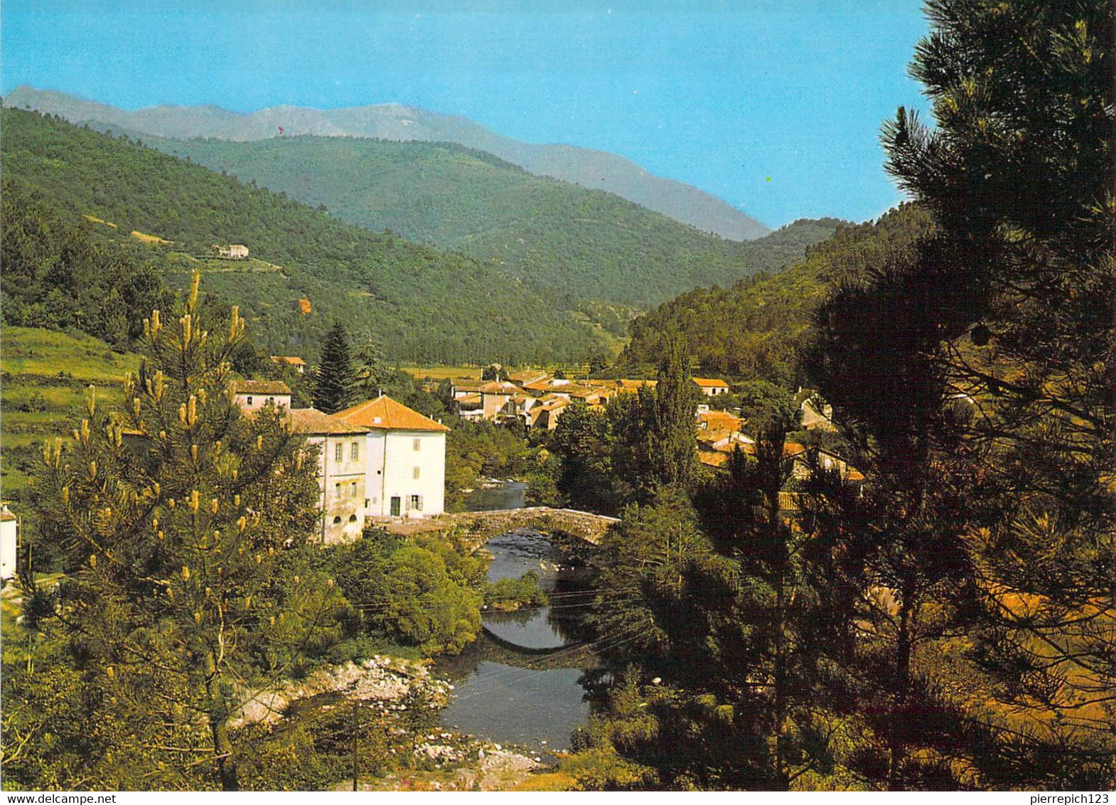 30 - Chamborigaud - Vue Générale Du Village - Pont De Rastel - Chamborigaud