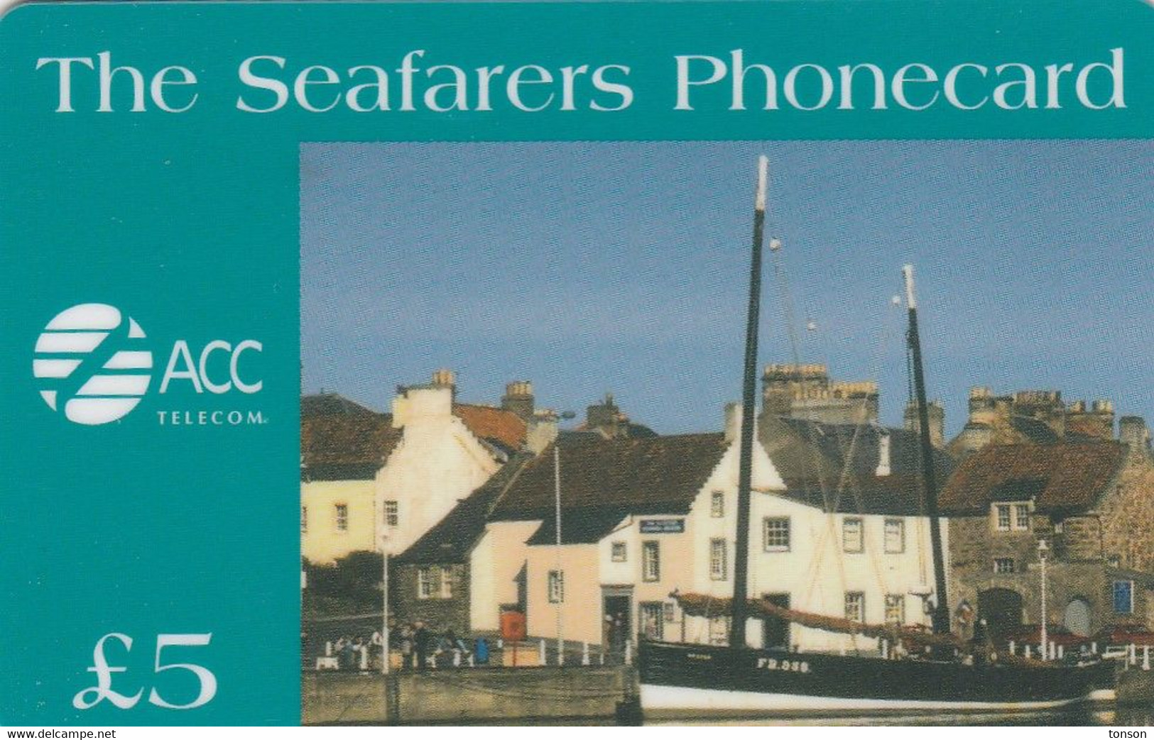 UK, GB-ACC-REC-0011, £5, The Seafarers Phonecard, Harbour Scene, 2 Scans. - Otros & Sin Clasificación
