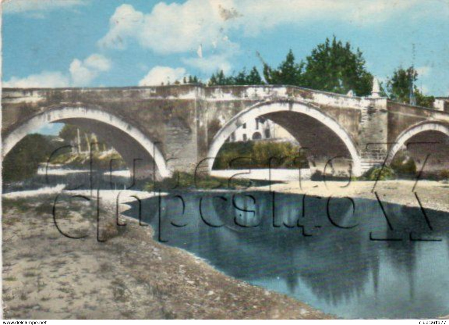 Bedarrides (84) : Le Pont Pris Des Bords De L'Ouvèze En 1968 GF. - Bedarrides