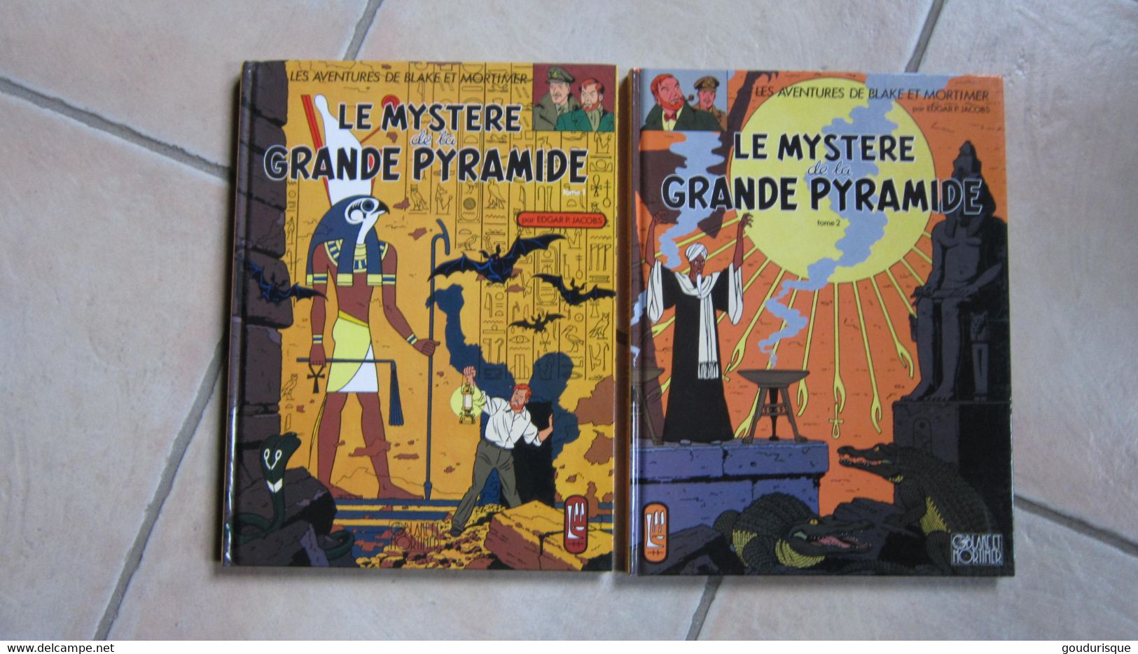 BLAKE ET MORTIMER  LE MYSTERE DE LA GRANDE PYRAMIDE T1 ET T2         JACOBS EDITION BLAKE ET MORTIMER N°4 ET 5 - Blake Et Mortimer