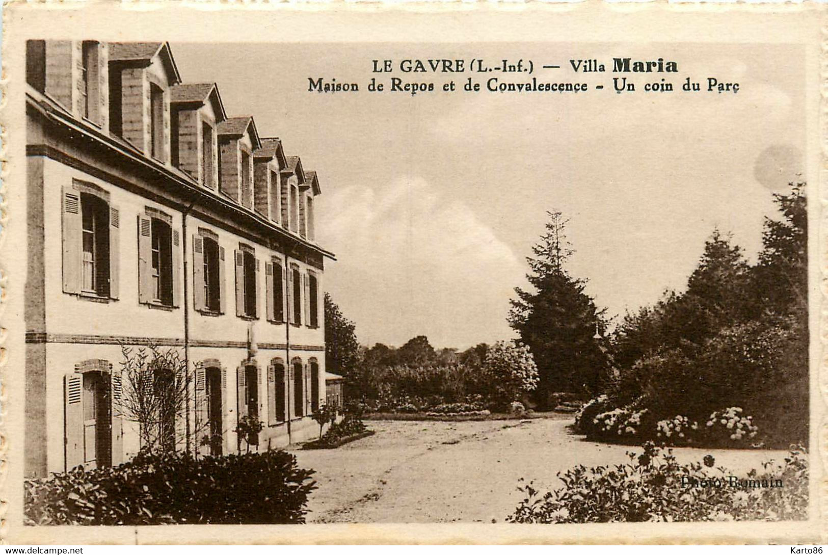Le Gavre * Villa Maria * Maison De Repos Et De Convalescence * Un Coin Du Parc - Le Gavre