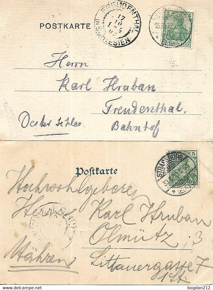 1900/02 - STRASBURG , 2 Stk.  Gute Zustand, 2 Scan - Strasburg