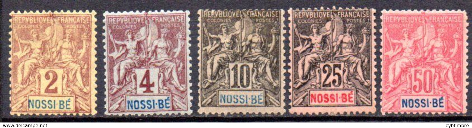 Nossi-Bé: Yvert N° 28/29*; Les 31-34-37(*) - Neufs