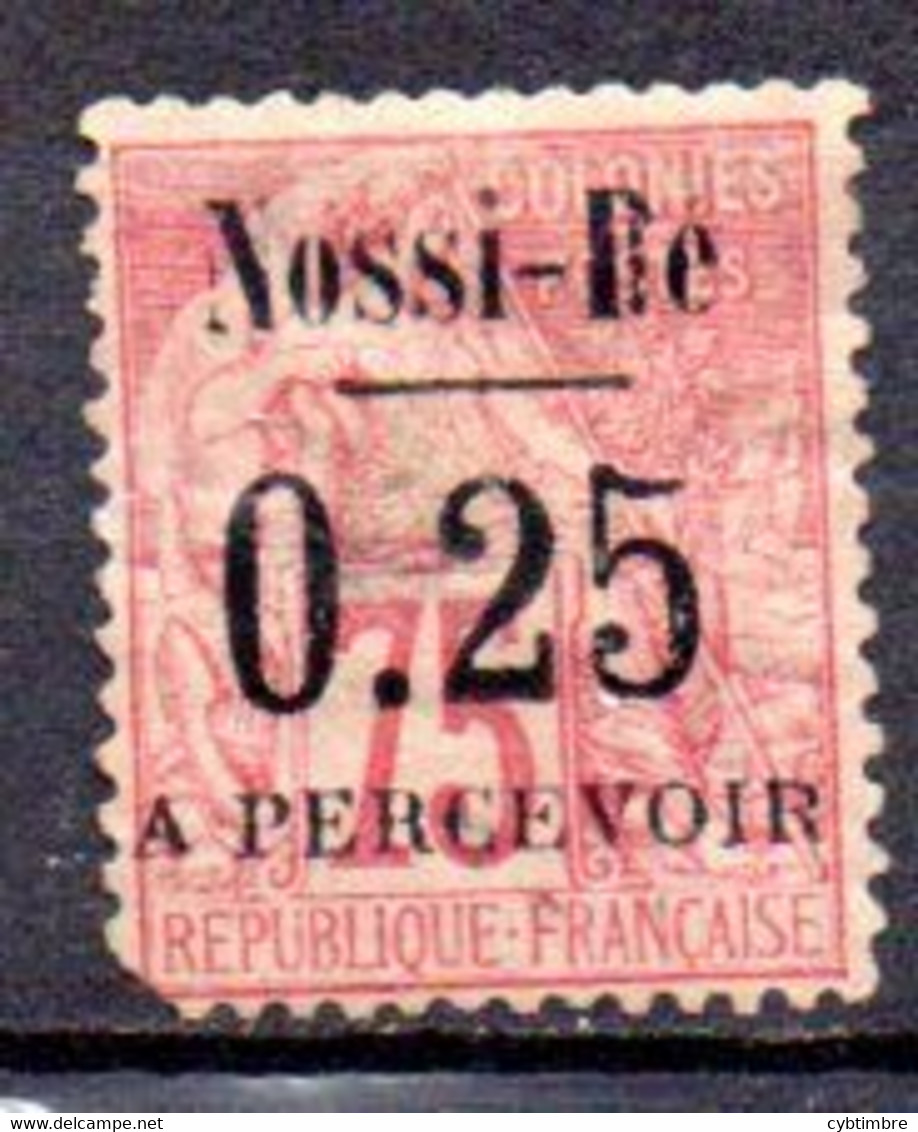 Nossi-Bé: Yvert N° Taxe 17*; Coin Arrondi - Unused Stamps