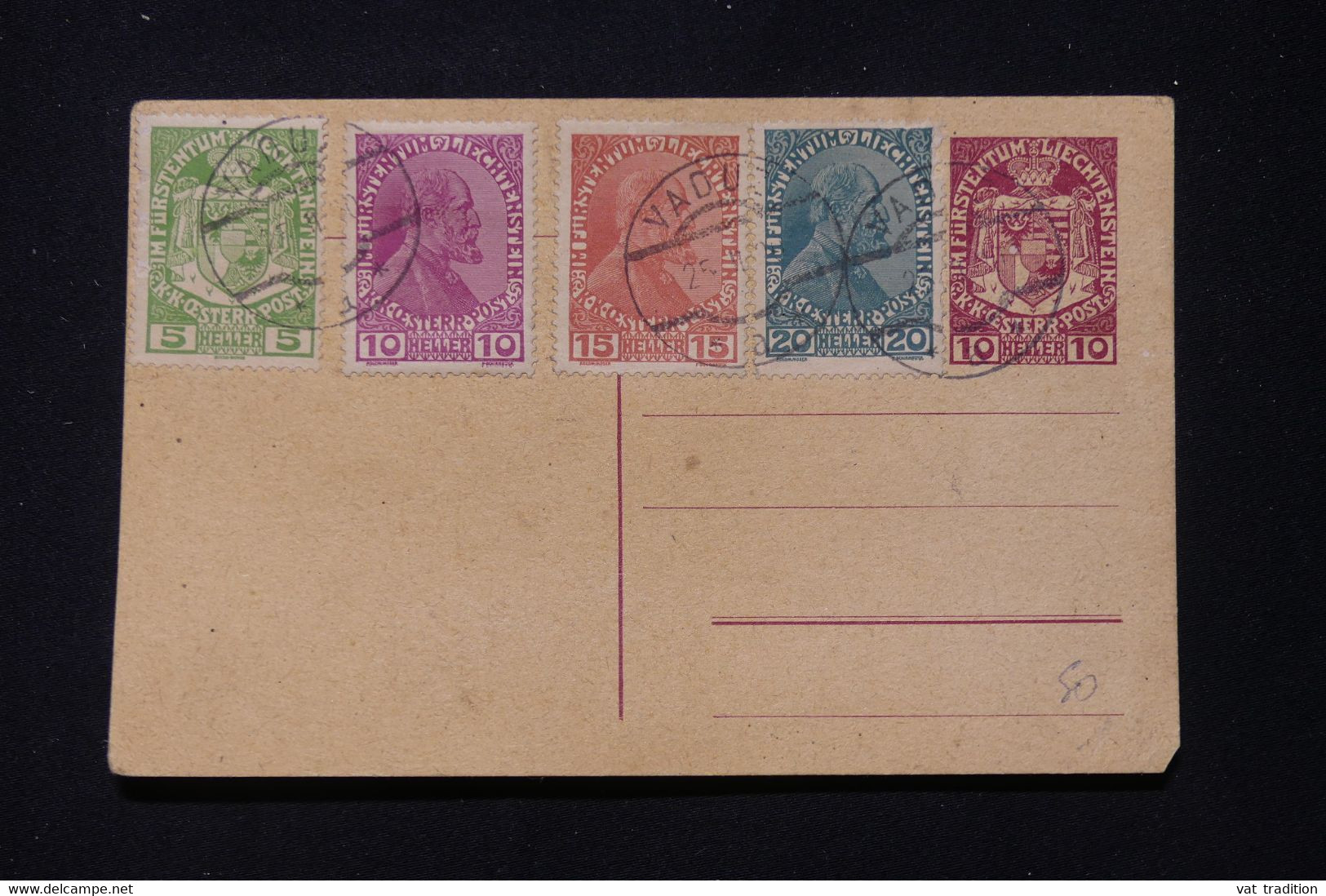 LIECHTENSTEIN - Entier Postal + Compléments De Vaduz  Non Circulé  - L 87786 - Stamped Stationery