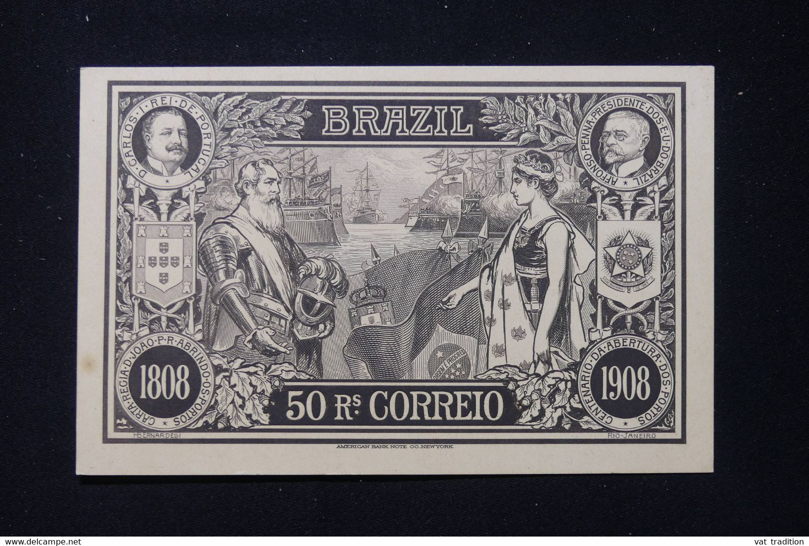 BRÉSIL - Entier Postal Illustré Portugal/ Brésil En 1908, Non Circulé - L 87791 - Entiers Postaux