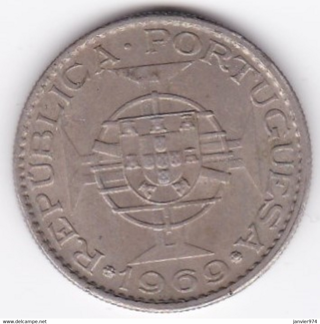 Colonie Portugaise, Angola, 10 Escudos 1969, En Cupronickel. KM# 79 - Angola