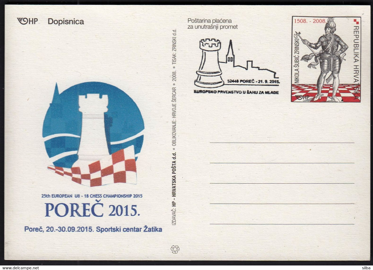 Croatia Porec 2015 / 25th European U8-18 Youth Chess Championship - Schaken