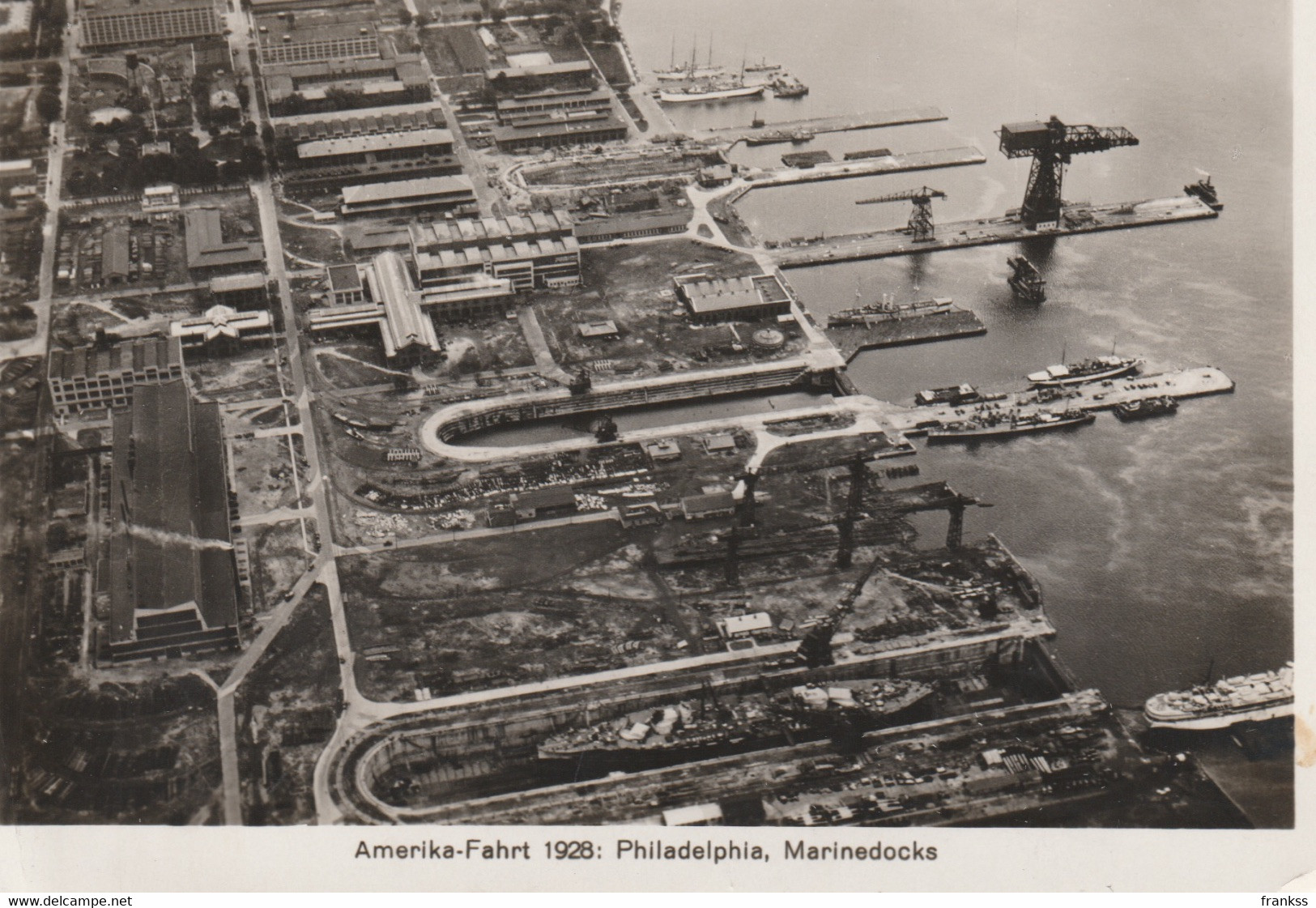 Zeppelin Amerika Fahrt 1928 Uber Philadelphia . - Airships