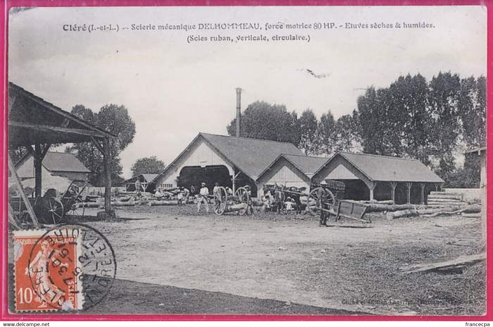 37-005  CLERE Les PINS - Indre & Loire -  Société Mécanique C. Delhommeau - Cléré-les-Pins