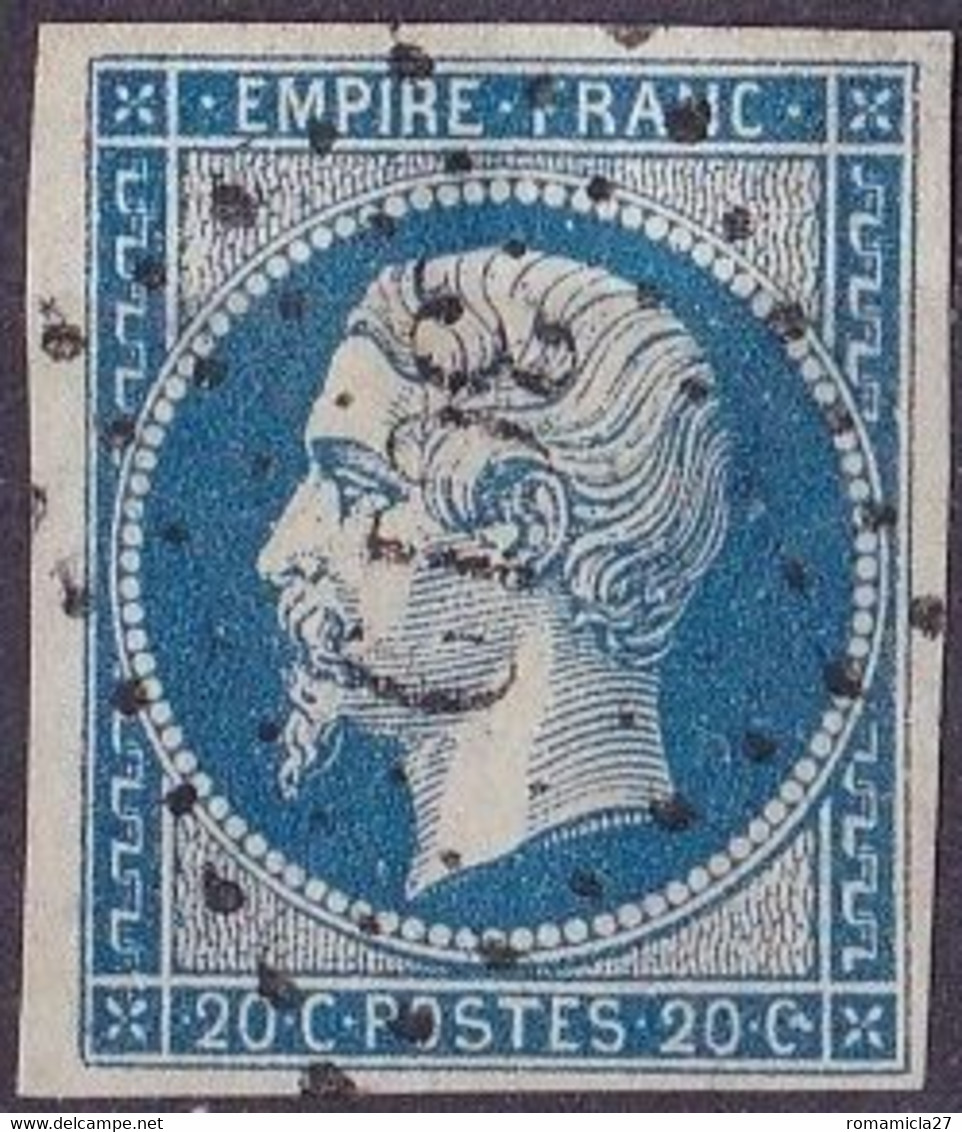 France Napoléon III Type I N°14A Année 1854 Oblitéré TB - 1853-1860 Napoleon III