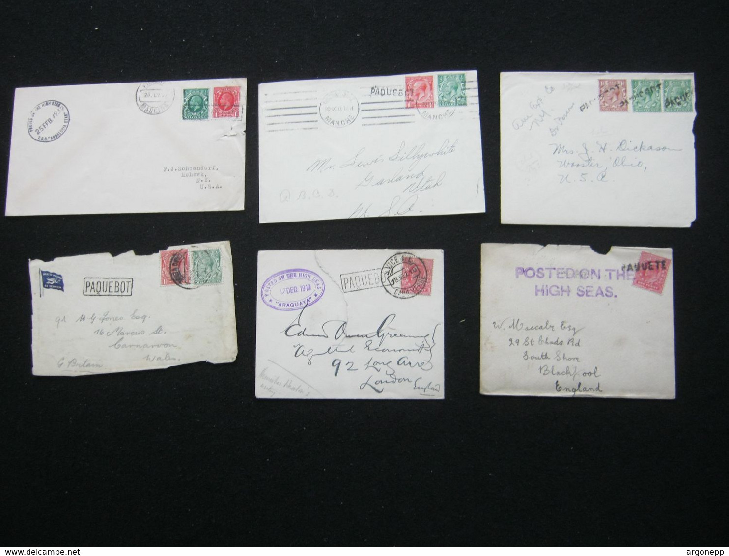 SCHIFFSPOST , 6 Belege, 1 Front Only - Covers & Documents