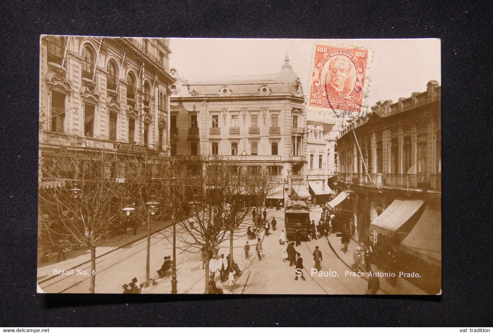 BRÉSIL - Affranchissement De Sao Paulo Sur Carte Postale En 1917 Pour La France - L 87874 - Cartas & Documentos