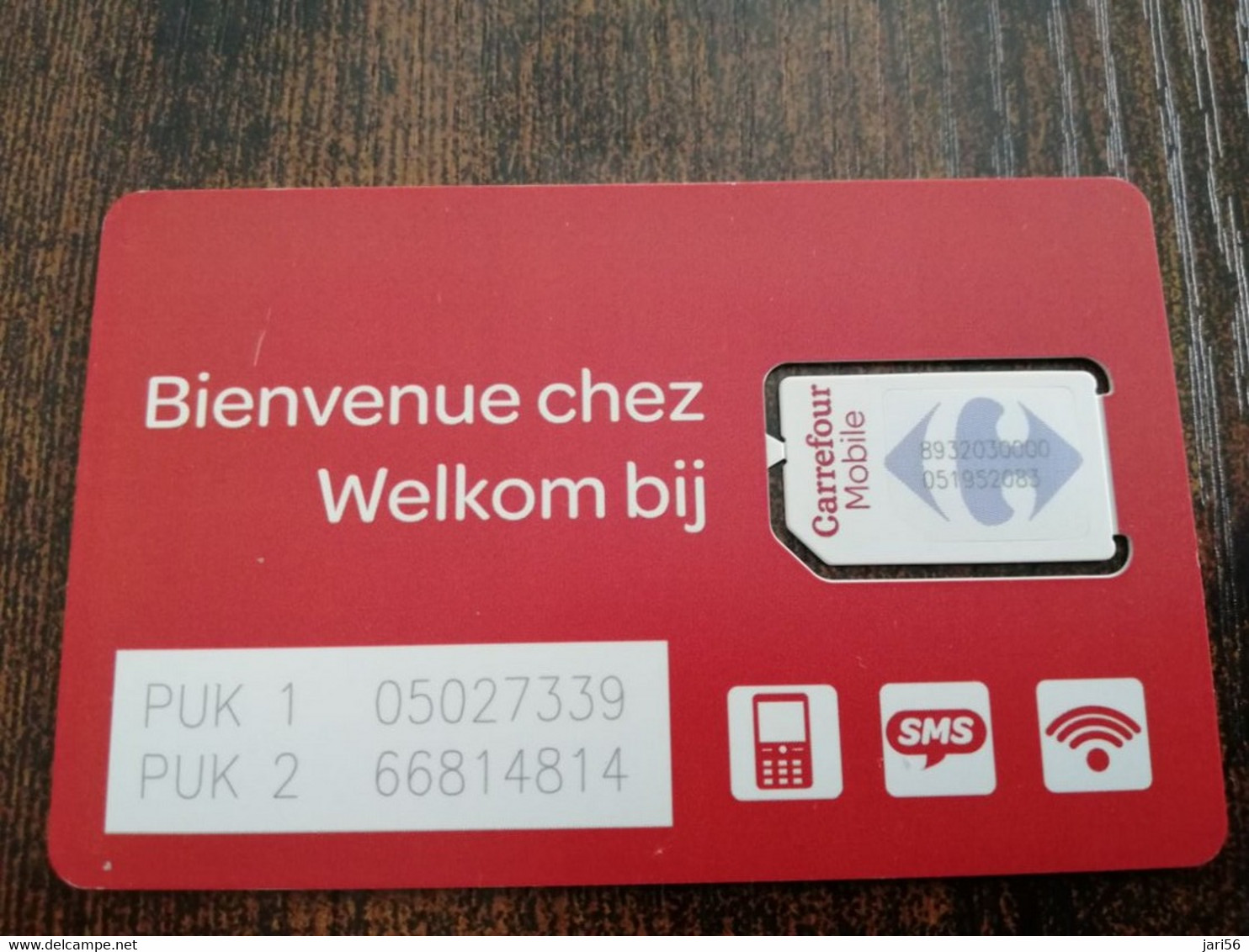 FRANCE/FRANKRIJK   SIM  GSM CARD CARREFOUR MOBILE   WITH CHIP     ** 4747** - Voorafbetaalde Kaarten: Gsm