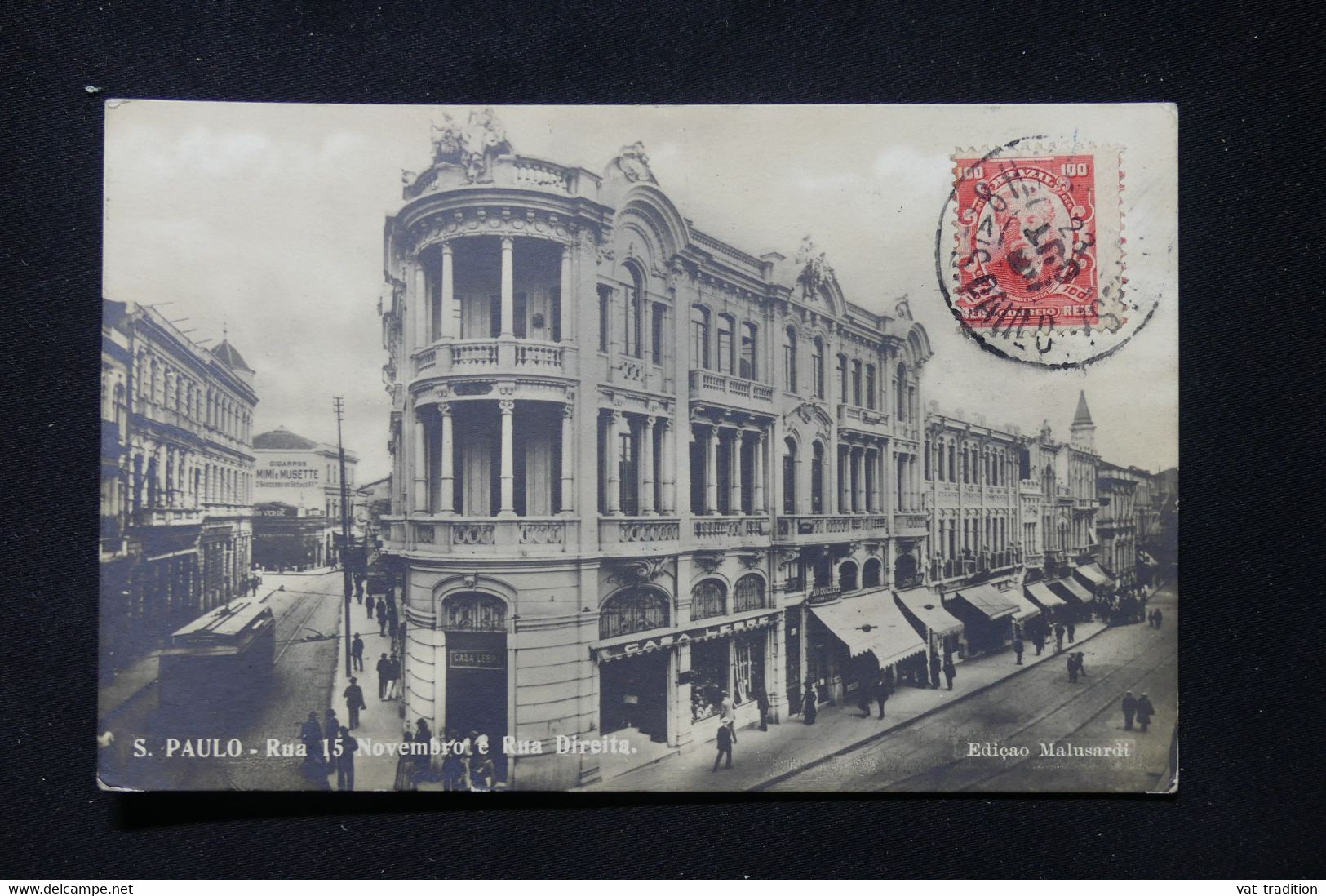 BRÉSIL - Affranchissement De Sao Paulo Sur Carte Postale En 1917 Pour La France - L 87877 - Cartas & Documentos