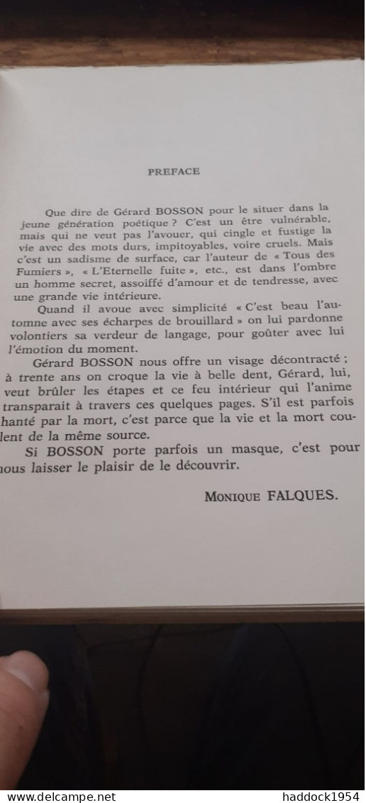 Prières Et Crachats GERARD BOSSON Les Nouveaux Cahiers De Jeunesse 1973 - Auteurs Français