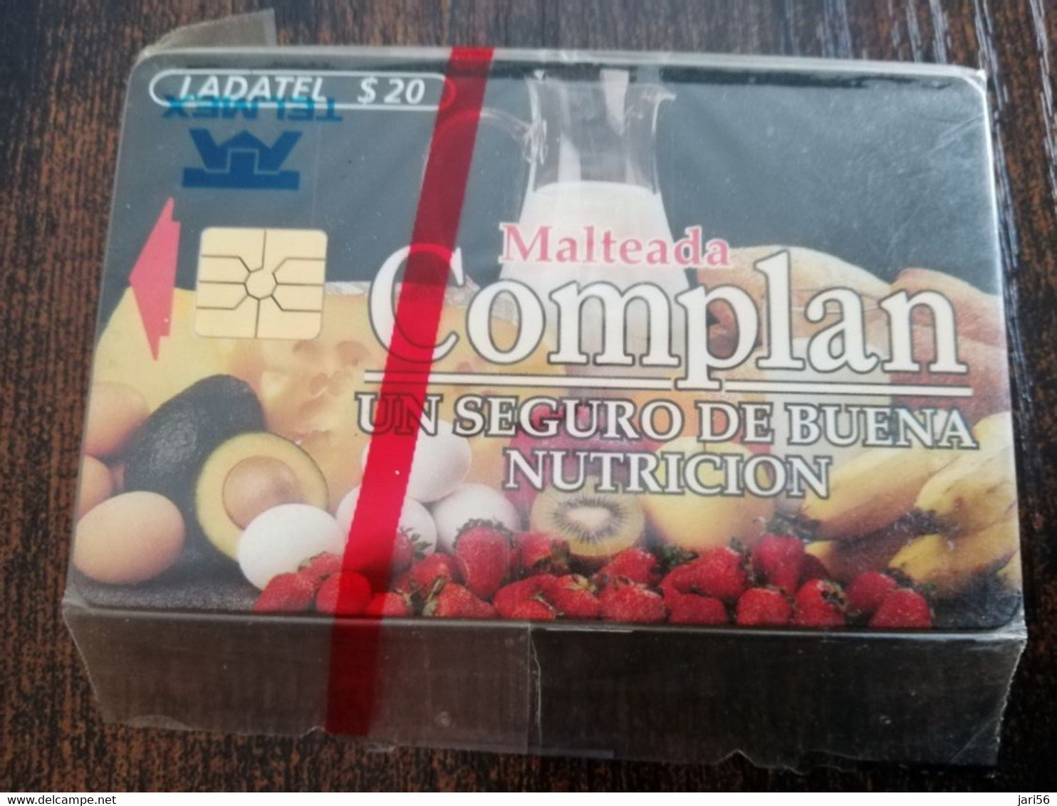 MEXICO $20 CHIPCARD MINT  LADATEL    COMPLAN  /FRUITS/ IN WRAPPER MINT      ** 4766** - Mexique