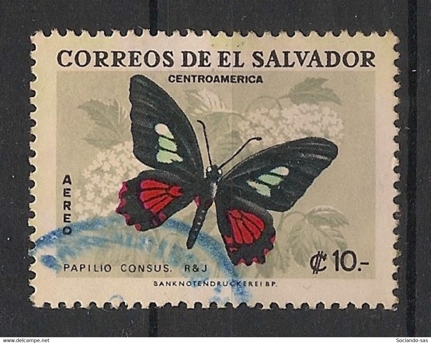 Salvador - 1969 - Poste Aérienne PA N° Yv. 234 - Papillons / Butterflies - Oblitéré / Used - Butterflies