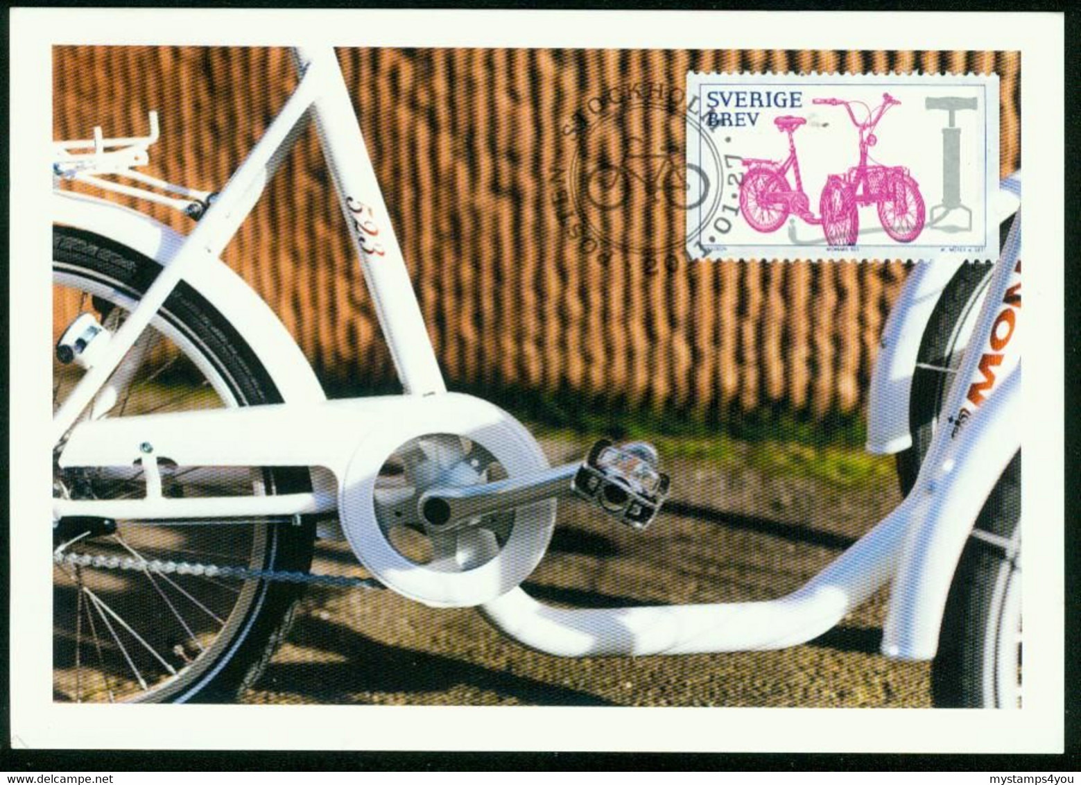 Mk Sweden Maximum Card 2011 MiNr 2797 | Bicycles. Monark 523 Three-wheeler - Maximum Cards & Covers