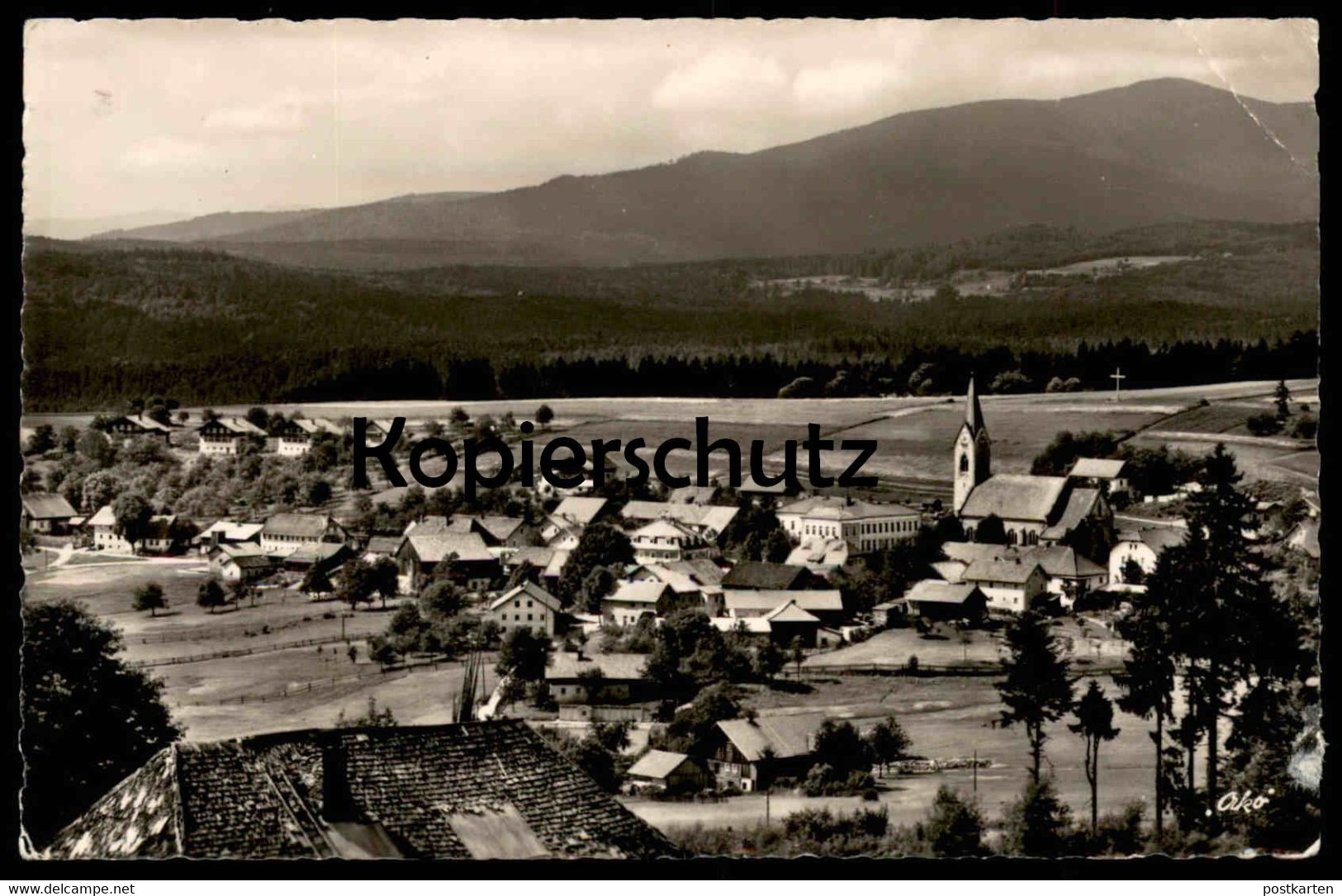 ÄLTERE POSTKARTE NEUSCHÖNAU BAYERISCHER WALD BAYERN TOTALANSICHT Gesamtansicht Kirche Ansichtskarte AK Cpa Postcard - Furth