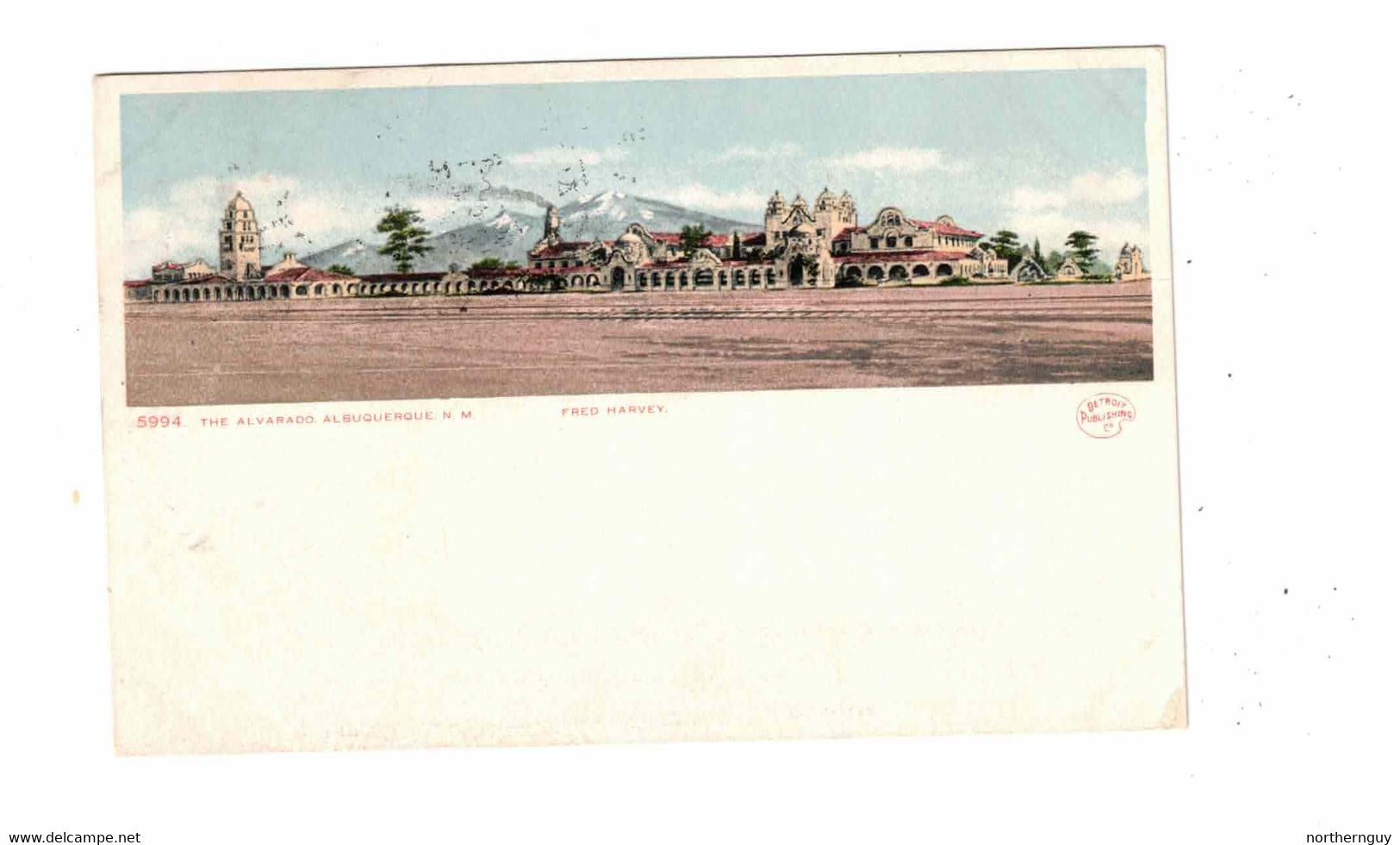 ALBUQUERQUE, New Mexico, USA, The Alvarado, 1907 UB Fred Harvey  Postcard - Albuquerque