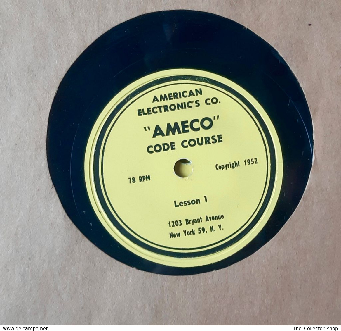 Ameco Code Course Anni '50 - 78 G - Dischi Per Fonografi