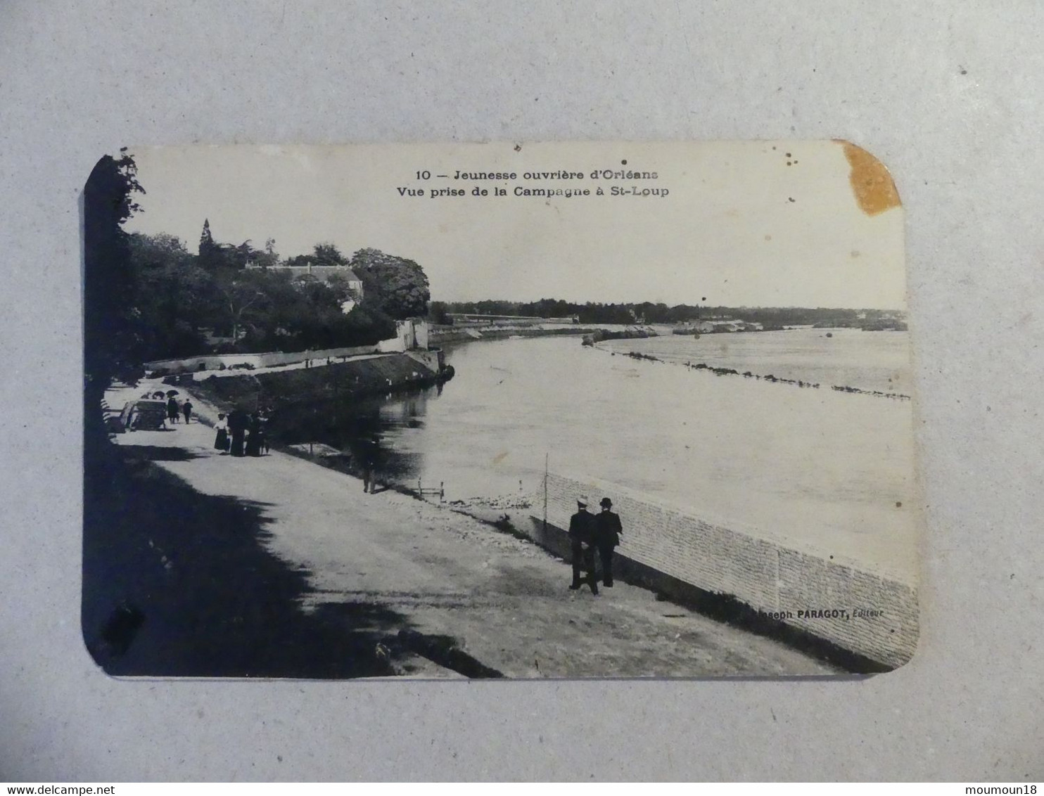 Jeunesse Ouvrière D'Orléans. Vue Prise De La Campagne à St-Loup. La Loire Et Le Canal Non Terminé - Orleans